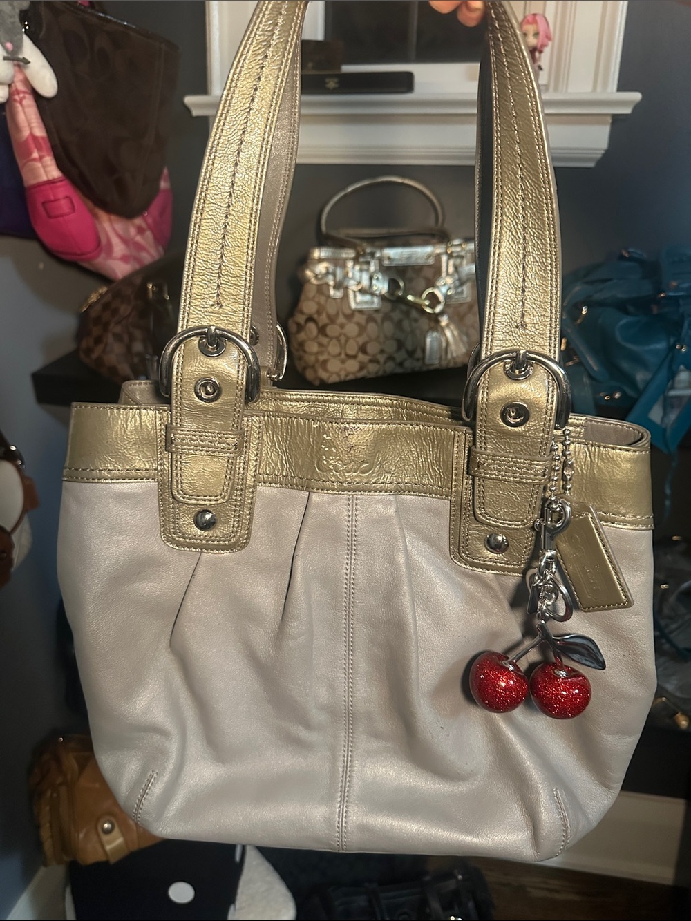 Coach Soho pleated tote bag